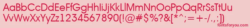 AAvanteintBook Font – Red Fonts on Pink Background