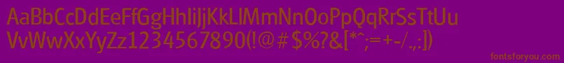 GlasgowserialRegular Font – Brown Fonts on Purple Background