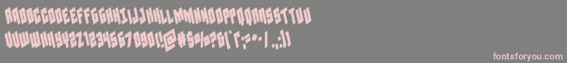 Galaxyforceleft Font – Pink Fonts on Gray Background