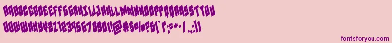 Galaxyforceleft Font – Purple Fonts on Pink Background