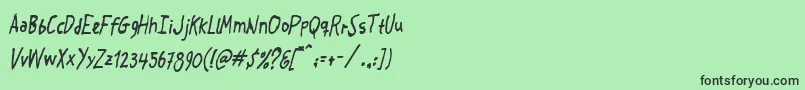 Crosspatchersdelight Font – Black Fonts on Green Background