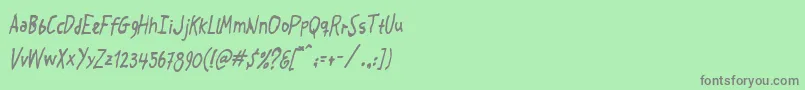 Crosspatchersdelight Font – Gray Fonts on Green Background