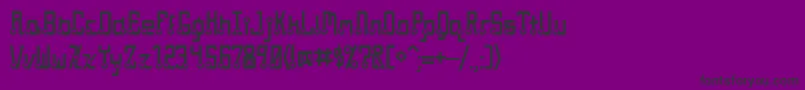 フォントQuasidipitous – 紫の背景に黒い文字