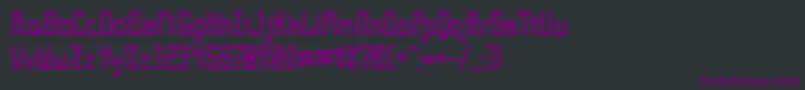 Quasidipitous Font – Purple Fonts on Black Background