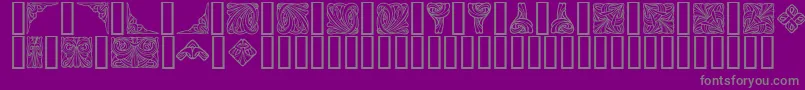 Orna4 Font – Gray Fonts on Purple Background
