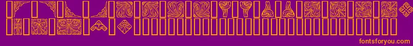 Orna4 Font – Orange Fonts on Purple Background