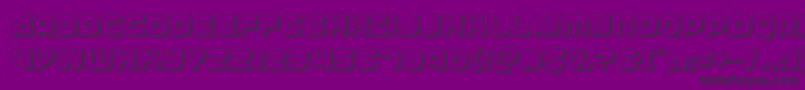 フォント1stenterprises3D – 紫の背景に黒い文字
