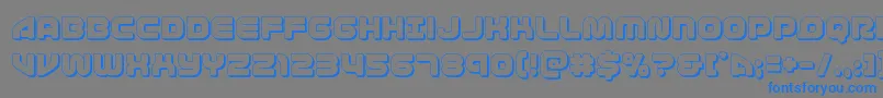 1stenterprises3D Font – Blue Fonts on Gray Background