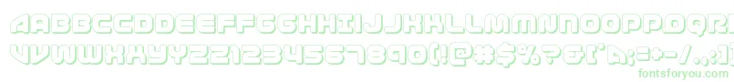 1stenterprises3D Font – Green Fonts on White Background