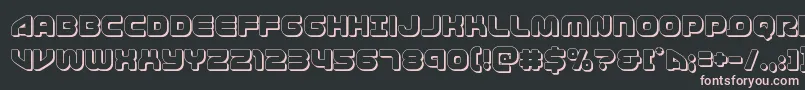 1stenterprises3D Font – Pink Fonts on Black Background