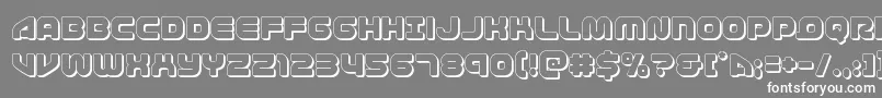 1stenterprises3D Font – White Fonts on Gray Background