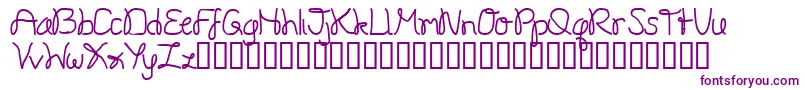 Onestroke-Schriftart – Violette Schriften