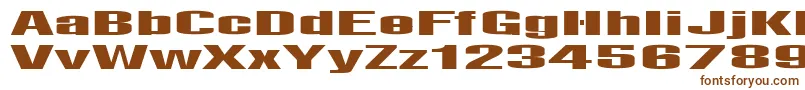 Шрифт LightsRegular – коричневые шрифты на белом фоне