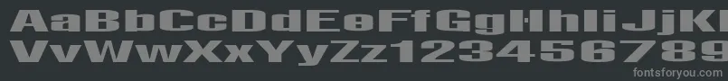 LightsRegular-fontti – harmaat kirjasimet mustalla taustalla