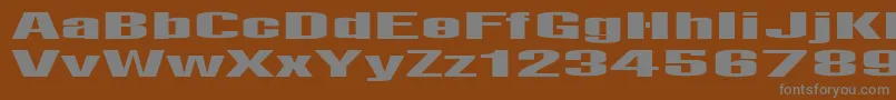 フォントLightsRegular – 茶色の背景に灰色の文字