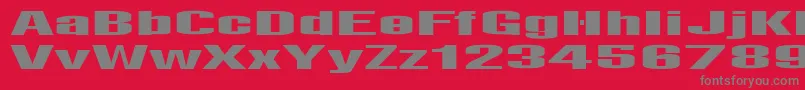 LightsRegular Font – Gray Fonts on Red Background