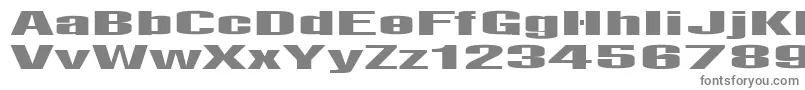 LightsRegular-fontti – harmaat kirjasimet valkoisella taustalla