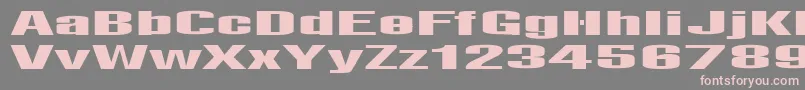 フォントLightsRegular – 灰色の背景にピンクのフォント