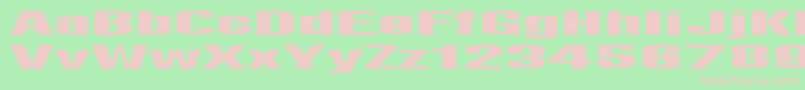 Шрифт LightsRegular – розовые шрифты на зелёном фоне