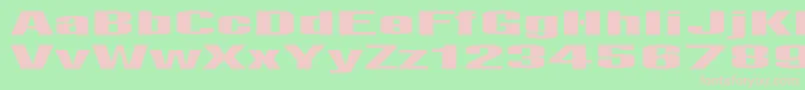 LightsRegular Font – Pink Fonts on Green Background