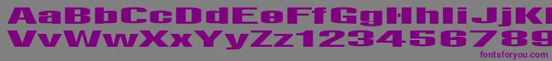 LightsRegular-fontti – violetit fontit harmaalla taustalla