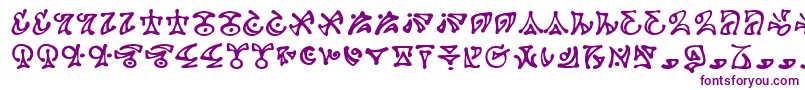 Darkab Font – Purple Fonts on White Background