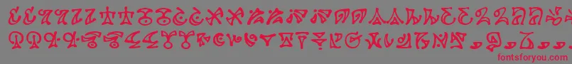 Darkab Font – Red Fonts on Gray Background