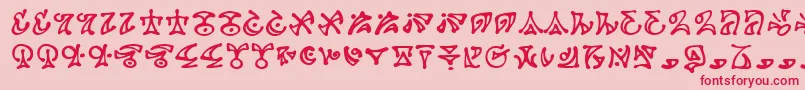 Darkab Font – Red Fonts on Pink Background