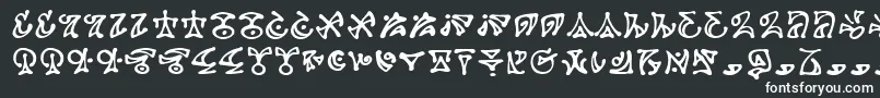 フォントDarkab – 黒い背景に白い文字