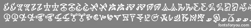 Darkab Font – White Fonts on Gray Background