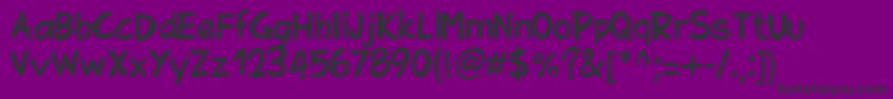 Pwbrusheez Font – Black Fonts on Purple Background