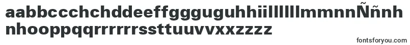 Шрифт ZurichBlackBt – галисийские шрифты