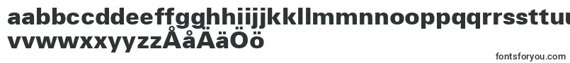 Шрифт ZurichBlackBt – шведские шрифты