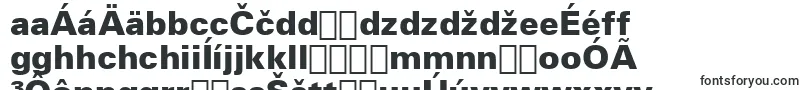 ZurichBlackBt-fontti – slovakian fontit