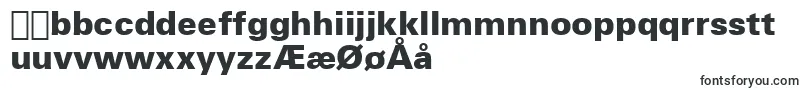 Шрифт ZurichBlackBt – датские шрифты