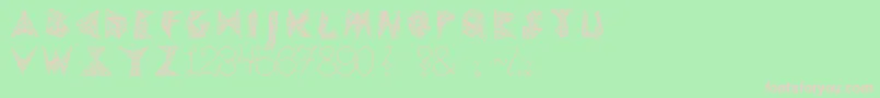 Pylon Font – Pink Fonts on Green Background