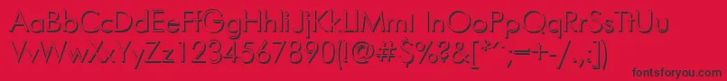 Fts Font – Black Fonts on Red Background