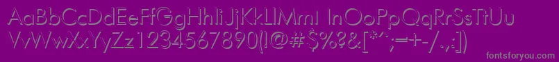 Fts-Schriftart – Graue Schriften auf violettem Hintergrund