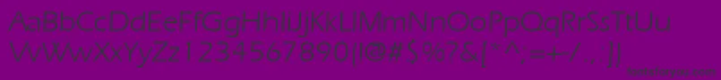 フォントErien – 紫の背景に黒い文字