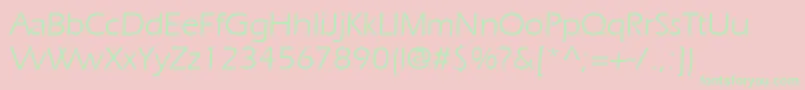 Erien Font – Green Fonts on Pink Background