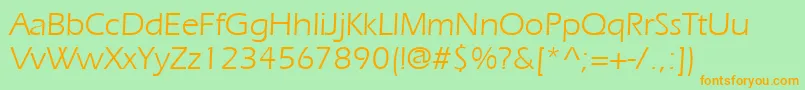 Erien Font – Orange Fonts on Green Background