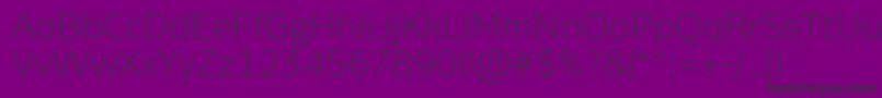 fuente AminoAltExtralight – Fuentes Negras Sobre Fondo Morado