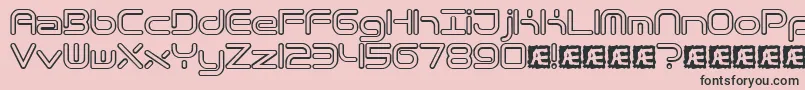 Quantrh Font – Black Fonts on Pink Background