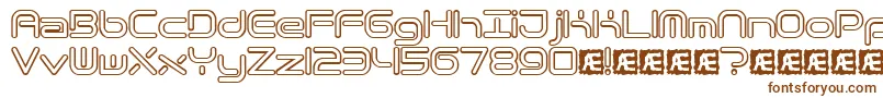 Quantrh Font – Brown Fonts on White Background