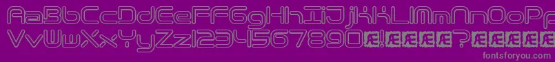 Quantrh Font – Gray Fonts on Purple Background