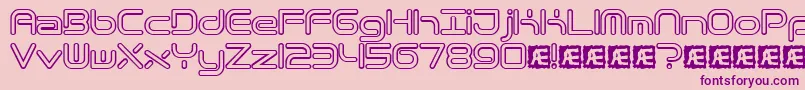 Quantrh Font – Purple Fonts on Pink Background