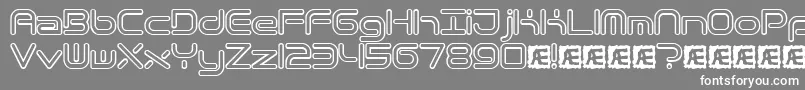 Quantrh Font – White Fonts on Gray Background