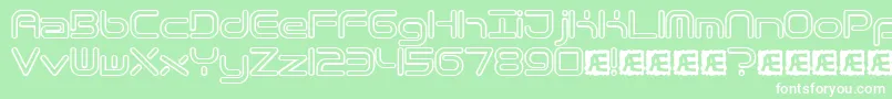 Quantrh Font – White Fonts on Green Background