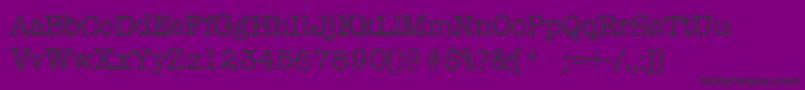 Czcionka Mistica – czarne czcionki na fioletowym tle