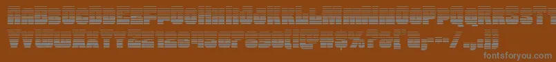 Funkmachinegrad Font – Gray Fonts on Brown Background